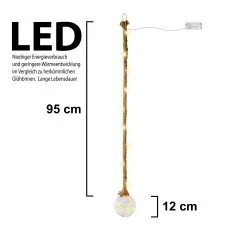 LED Dekolicht 12 Cm Kugelform Am Seil NICHT ERFORDERLICH In Perlmutt -Dekostuck Store amare led dekolicht 12 cm kugelform am seil nicht erforderlich in perlmutt 6