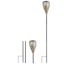 Solar LED Dekostecker 2er Set Metall Kelch KABELLOS In Silber 13 Solar LED Dekostecker 2er Set Metall Kelch KABELLOS In Silber -Dekostuck Store amare solar led dekostecker 2er set metall kelch kabellos in silber 3