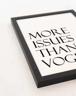 Wandbild " More Issues Than Vogue " In Schwartz -Dekostuck Store any image wandbild more issues than vogue in schwartz 2