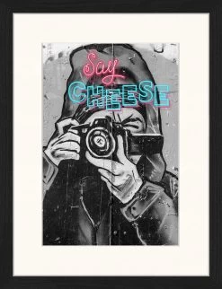 Wandbild " Say Cheese " In Schwarz