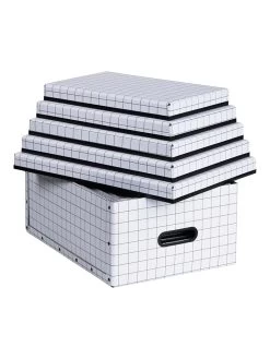 5er-Set: Aufbewahrungsboxen "Joachim" In Weiß -Dekostuck Store bigsobox 5er set aufbewahrungsboxen joachim in weiss 3