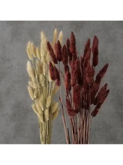 2er-Set: Dekoblumen "Samtgras" In Beige/ Braun -Dekostuck Store boltze 2er set dekoblumen samtgras in beige braun 4