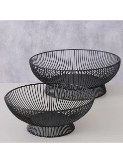 2er-Set: Dekoschalen "Balu" In Schwarz -Dekostuck Store boltze 2er set dekoschalen balu in schwarz 4