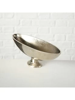 2er-Set: Dekoschalen "Kinky" In Silber -Dekostuck Store boltze 2er set dekoschalen kinky in silber 3