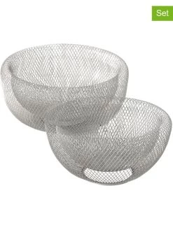 2er-Set: Dekoschalen "Seoul" In Silber