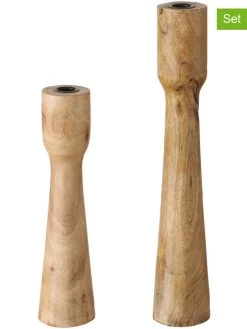 2er-Set: Kerzenleuchter "Caldeas" In Hellbraun