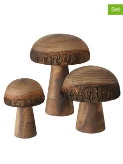 3er-Set: Dekofiguren "Punti" In Braun - (H)11 Cm