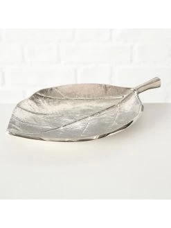 3er-Set: Dekoschalen "Blatt" In Silber - (L)26 X (B)14 Cm -Dekostuck Store boltze 3er set dekoschalen blatt in silber l 26 x b 14 cm 2