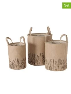 3er-Set: Körbe "Gräser" In Beige