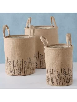 3er-Set: Körbe "Gräser" In Beige -Dekostuck Store boltze 3er set korbe graser in beige 5