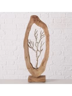 Dekostuck Store -Dekostuck Store boltze dekoaufsteller ivelan in natur silber b 23 x h 58 x t 9 cm 1