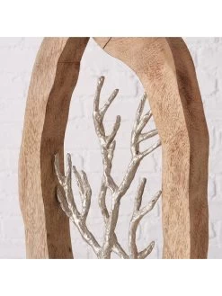 Dekoaufsteller "Ivelan" In Natur/ Silber - (B)23 X (H)58 X (T)9 Cm -Dekostuck Store boltze dekoaufsteller ivelan in natur silber b 23 x h 58 x t 9 cm 2