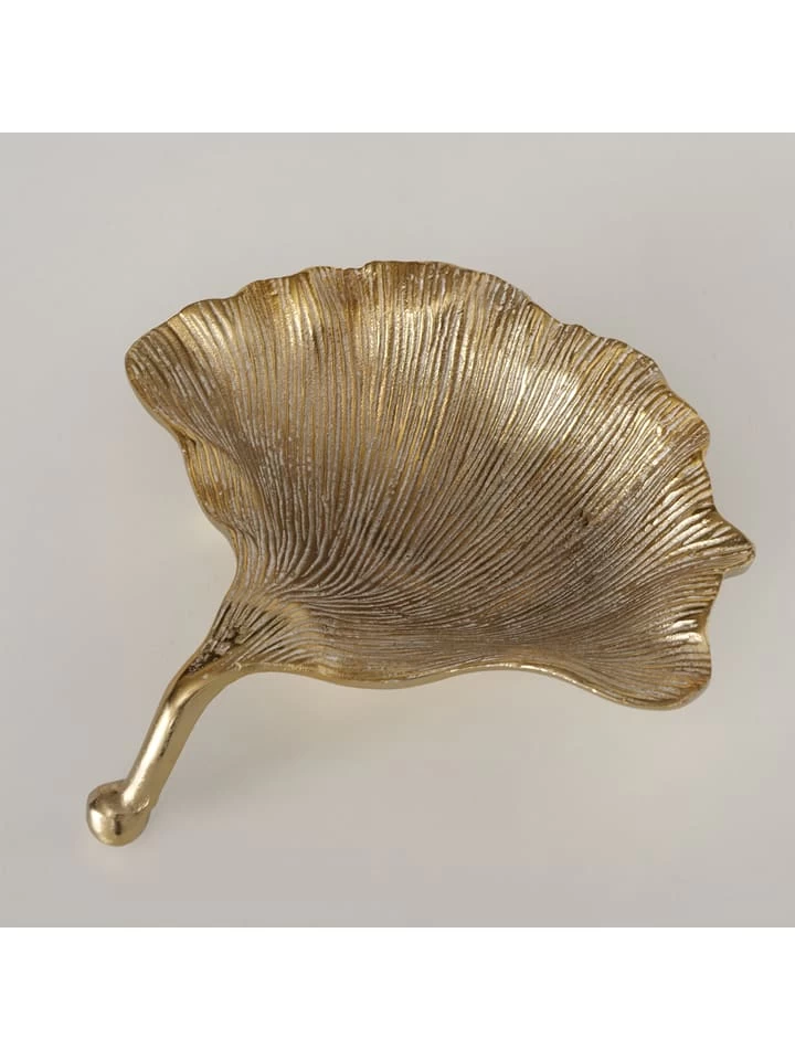 Dekoschale "Ginkgo" In Gold - (B)30 X (H)7 X (T)29 Cm 4 Dekoschale "Ginkgo" In Gold - (B)30 X (H)7 X (T)29 Cm – Bild 2