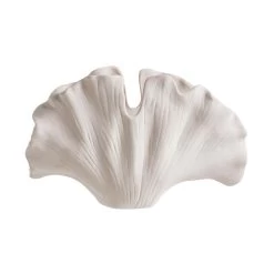 Deko-Objekt Blatt Höhe 21cm GINKGO In Creme -Dekostuck Store butlers deko objekt blatt hohe 21cm ginkgo in creme 4