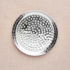 Deko-Teller Gehämmert Ø34cm ORIENTAL LOUNGE In Silber -Dekostuck Store butlers deko teller gehammert o34cm oriental lounge in silber 4