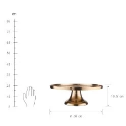 Deko-Teller Mit Fuß Ø50cm BANQUET In Gold -Dekostuck Store butlers deko teller mit fuss o50cm banquet in gold 3