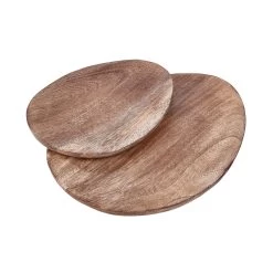 Deko-Teller Organisch L 35 X B 27cm MANGO DAYS In Braun -Dekostuck Store butlers deko teller organisch l 35 x b 27cm mango days in braun 4