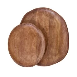 Deko-Teller Organisch Ø30cm MANGO DAYS In Braun -Dekostuck Store butlers deko teller organisch o30cm mango days in braun 3