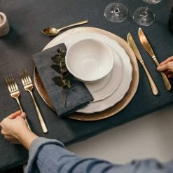 Deko-Teller Organisch Ø32cm BANQUET In Gold -Dekostuck Store butlers deko teller organisch o32cm banquet in gold 3