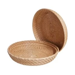 Korbschale Rattan Ø33cm RONDA In Natur -Dekostuck Store butlers korbschale rattan o33cm ronda in natur 2