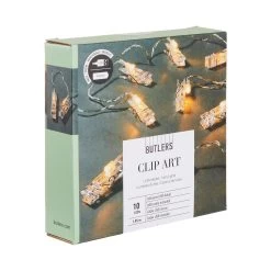 LED-Klammern 10 Lichter Mit USB-Batteriefach CLIP ART In Transparent -Dekostuck Store butlers led klammern 10 lichter mit usb batteriefach clip art in transparent 2