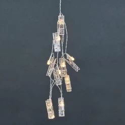 LED-Klammern 10 Lichter Mit USB-Batteriefach CLIP ART In Transparent -Dekostuck Store butlers led klammern 10 lichter mit usb batteriefach clip art in transparent 5