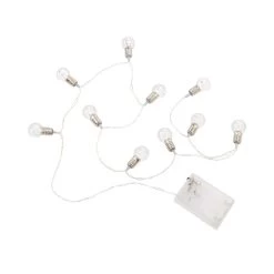 LED-Lichterkette 10 Mini-Glühbirnenlichter Mit USB-Batteriefach MINI BULBS In Transparent