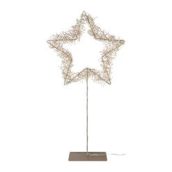 Deko-Stern Mit LED In Champagner