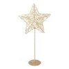 Deko-Stern Mit LED In Gold -Dekostuck Store creativ home deko stern mit led in gold