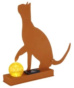 Solarleuchte "SOLARLEUCHTE METALL ROSTFARBEN, 1XLED" In Brown