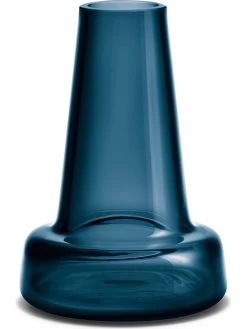 Vase "Flora" In Dunkelblau - (H)12 X Ø 8,4 Cm