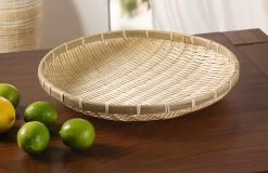 Spar-Set 2x Bambus-Schale "Groß", 35 X 6 Cm In Beige