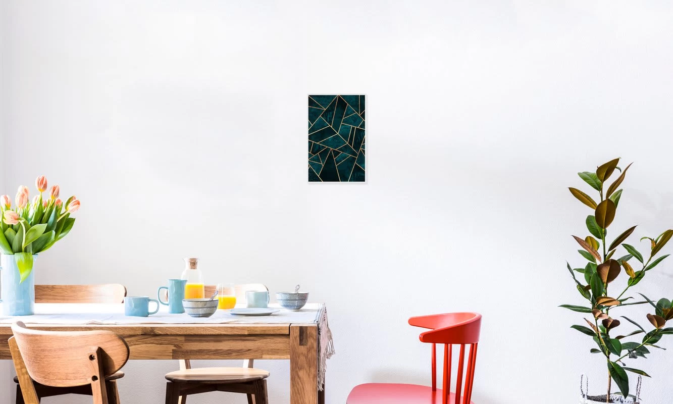 Poster "Deep Teal Stone" In Grün & Türkis 5 Poster "Deep Teal Stone" In Grün & Türkis – Bild 3