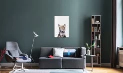 Poster In Kunststoffrahmen "Little Wolf" In Braun & Weiß -Dekostuck Store juniqe poster in kunststoffrahmen little wolf in braun and weiss 2