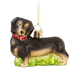 Baumschmuck Glas Dackel In Bunt