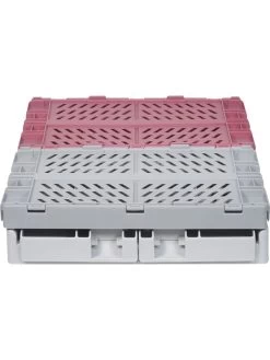 3er.Set: Aufbewahrungskisten "Clara" In Grau/ Beere -Dekostuck Store kindsgut 3er set aufbewahrungskisten clara in grau beere 2