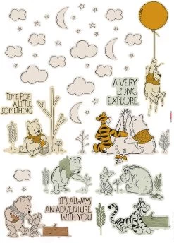 Komar Deco-Sticker "Winnies Woodland" - 50 X 70 Cm, 47 Teile