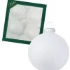 4er-Set: Christbaumkugeln In Weiß - Ø 8 -Dekostuck Store krebs glas lauscha 4er set christbaumkugeln in weiss o 8