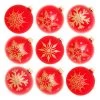 Christbaumkugeln In Rot - 9 Stück - Ø 8 Cm -Dekostuck Store krebs glas lauscha christbaumkugeln in rot 9 stuck o 8 cm