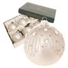 Christbaumkugeln In Weiß - 6 Stück - Ø 8 Cm -Dekostuck Store krebs glas lauscha christbaumkugeln in weiss 6 stuck o 8 cm