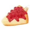 Christbaumornament "Käsekuchen Mit Kirschen" In Rot - (L)10 Cm -Dekostuck Store krebs glas lauscha christbaumornament kasekuchen mit kirschen in rot l 10 cm