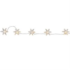 LED Deko Lichterkette Blumen Timer L: 1,35m In Transparent
