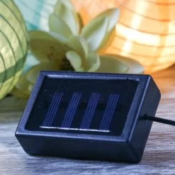 LED Solar Lichterkette 10 Lampions In Rosa - L: 4,5m -Dekostuck Store marelida led solar lichterkette 10 lampions in rosa l 4 5m 6