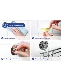 Eck-Aufbewahrungskorb Mit Dreh-Gelenk Ohne Bohren In Weiß -Dekostuck Store maximex eck aufbewahrungskorb mit dreh gelenk ohne bohren in weiss 13