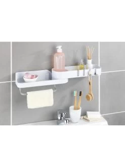 Eck-Aufbewahrungskorb Mit Dreh-Gelenk Ohne Bohren In Weiß -Dekostuck Store maximex eck aufbewahrungskorb mit dreh gelenk ohne bohren in weiss 15