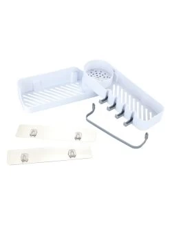 Eck-Aufbewahrungskorb Mit Dreh-Gelenk Ohne Bohren In Weiß -Dekostuck Store maximex eck aufbewahrungskorb mit dreh gelenk ohne bohren in weiss 8