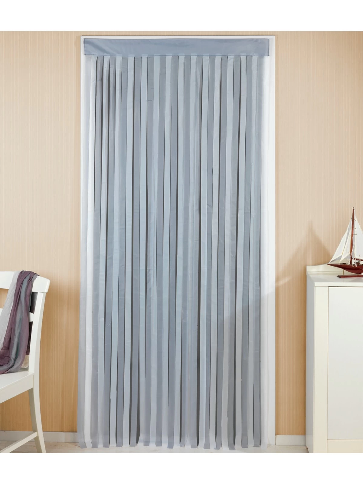 Türvorhang Grau-Weiß In Grau 10 Türvorhang Grau-Weiß In Grau – Bild 8