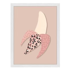 Wandbild " Banane " In Weiss -Dekostuck Store milan moon wandbild banane in weiss 5