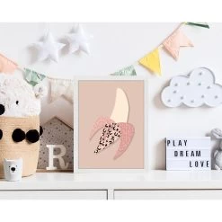 Wandbild " Banane " In Weiss -Dekostuck Store milan moon wandbild banane in weiss 6