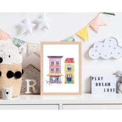 Wandbild " Das Cafe " In Naturell -Dekostuck Store milan moon wandbild das cafe in naturell 6